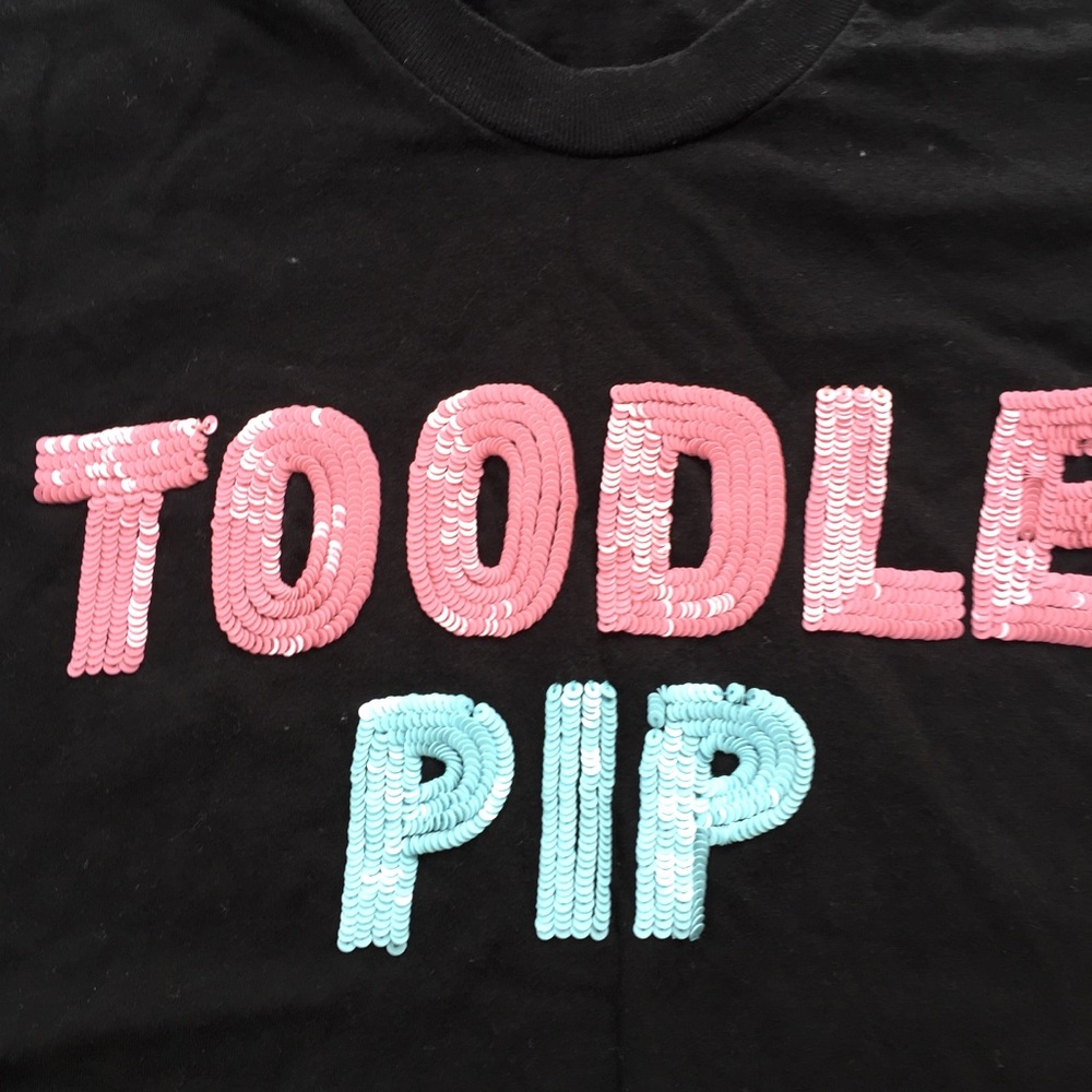 Markus Lupfer Sequin T-shirt Top Tee Sz Small S Toddle Pip - Picture 3 of 10